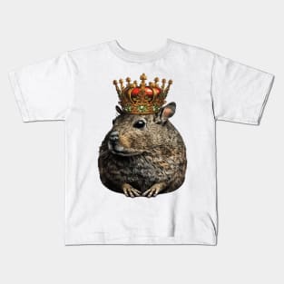 Degu Wearing a Crown Kids T-Shirt